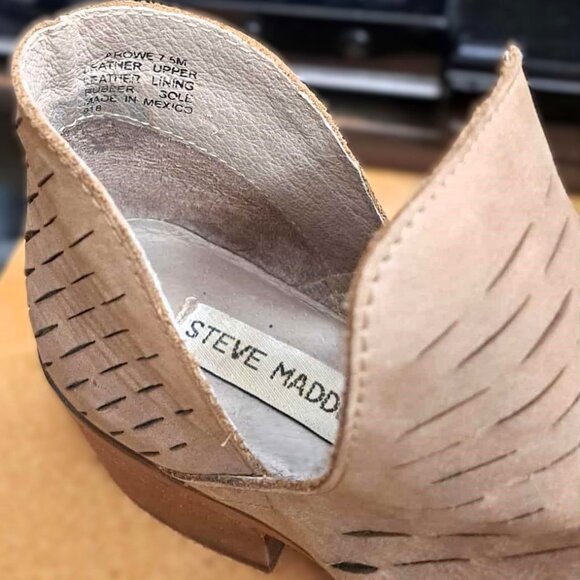 Steve Madden Genuine Leather Ankle Bootie Made in Mexico - Picture 4 of 4